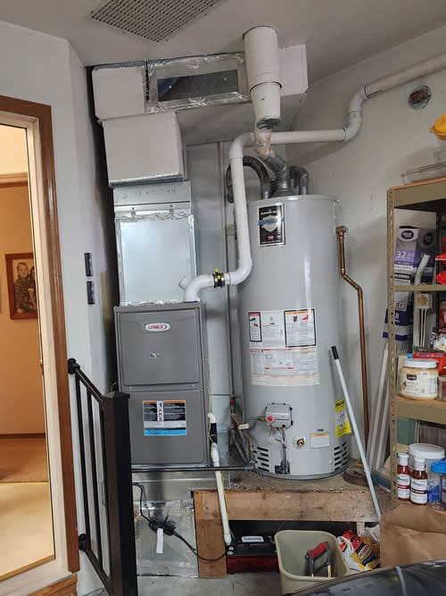 New gas furnace installation in Kent, WA