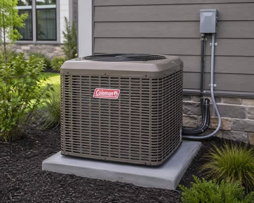Coleman Air Conditioner Side House
